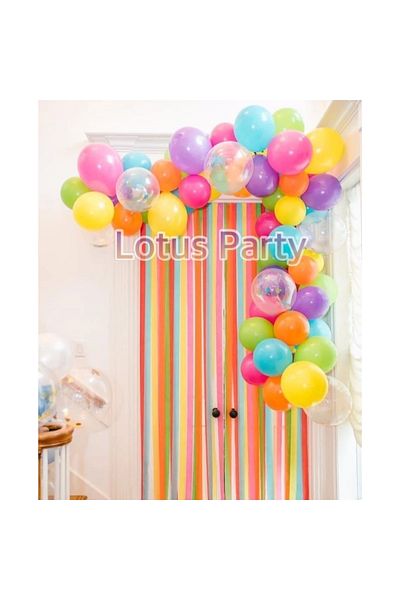 LOTUS PARTY 30 Rainbow Themed Balloons Set