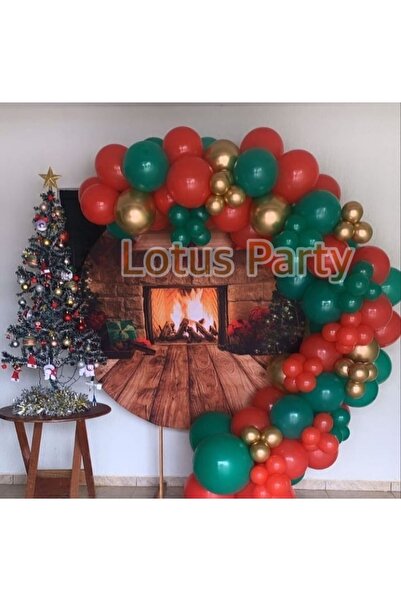 LOTUS PARTY 30 Pieces New Year - New Year Themed Balloon Set ( Red - Green - ...