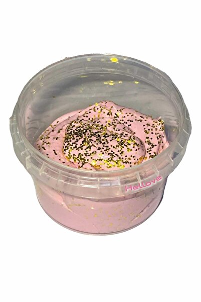 AVMmarketim Simli Işıltılı Slime Oyun Hamuru Gold Ele Yapışmayan Pofuduk Slaym 1 Adet