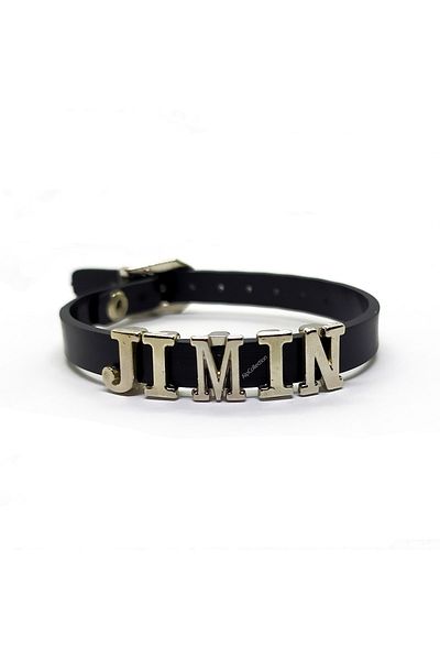 ketnez Black Jimin Bts Army Faux Leather 21 Cm Adjustable Bracelet