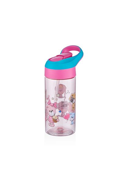 Vagonlife 500ml Tritan Thick Children's School Water Bottle with Straw 461Hseri