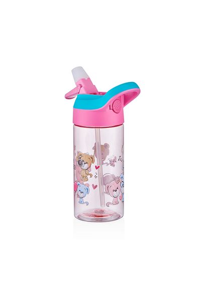 Vagonlife 500ml Tritan Thick Children's School Water Bottle with Straw 461Hseri