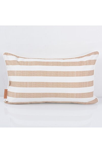 Home Harmony Linen Stripes Throw Pillow