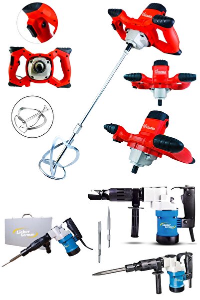 Lieber German 2000 Watt 35 Joule Elektropnömatik Metal Çantalı 7 Kg Kırıcı 24...