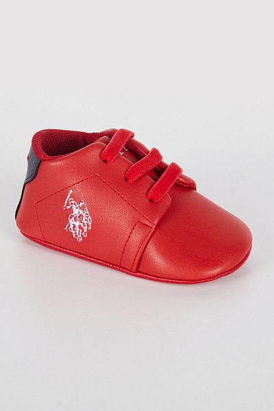 U.S. Polo Assn. Baby Boy Red Baby Shoes