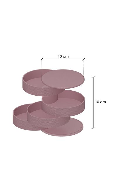 DOVİHOME Lona Makeup and Cosmetics Organizer Dusty Rose