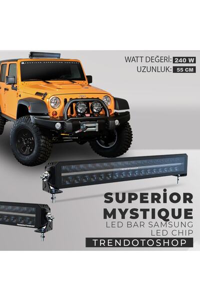 C9 Superior Mystique 55 Cm 240w Amber-beyaz Angel Off Road Led Bar
