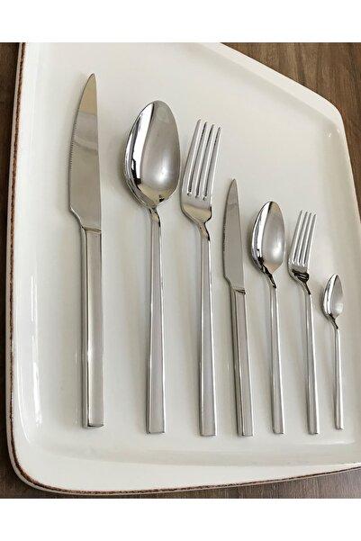 Kardelen Istanbul 89 Pieces 304 /18/10 Spoon Fork Knife Set for 12 People
