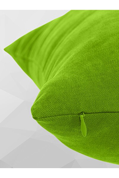 Cortibo Barcelona Throw Pillow Cover Leaf Green