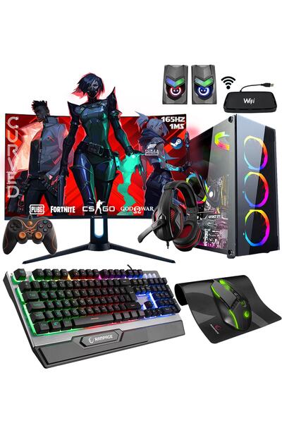 Zeiron Titan X40 Ryzen 5 3600 16gb 256gb M.2+1tb Gtx1050ti 27" 165hz Curved O...