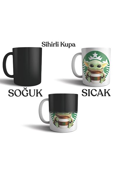 Pixxa Baby Yoda Grogu Starbucks - Mandalorian Magic Mug
