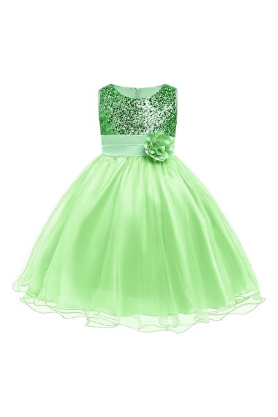 Moda Sitesi فستان سهرة بناتي مزين بالترتر