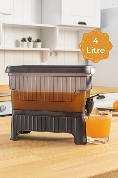Vienev 4 Litre Su Limonata Sebili Antrasit