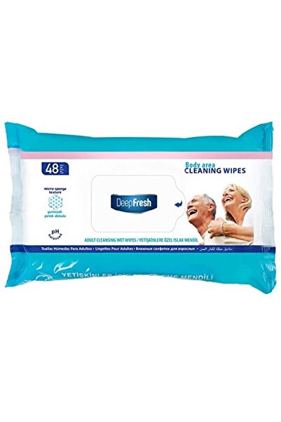 Deep Fresh Yetişkin Vücut Temizleme Mendili 48 Yaprak
