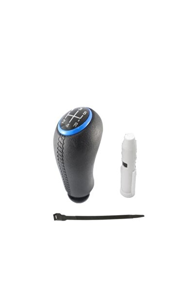 Vts Körük Renault Fluence Gear Shift Knob Leather Patterned Blue Cover