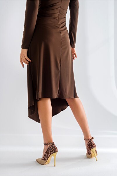 AYAKKABI PRENSİ Дамски обувки с висок ток и леопардов принт