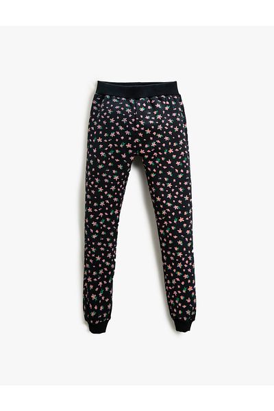 Koton Bedruckte Jogger-Jogginghose mit elastischem Bund