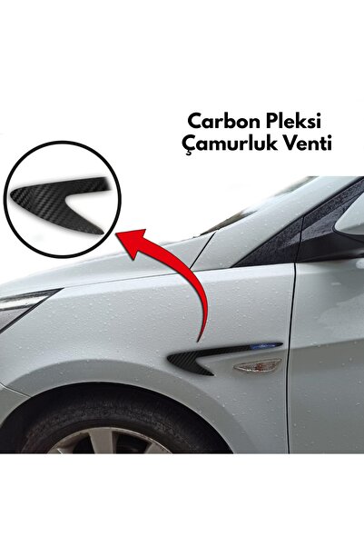Aksefuar Lazer Ford Puma Uyumlu Carbon Çamurluk Venti (sağ - Sol Takım)