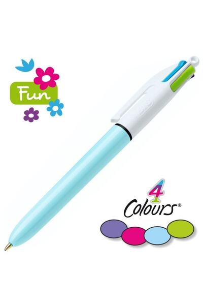 Bic 4 Colours Fun Tükenmez Kalem Turkuaz
