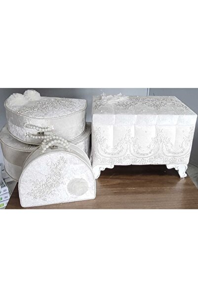 Duru Çeyiz Sandıkları Söz Nişan Bohça Gelin Düğün Çeyiz Sandık 5 Li Dügün Paketi