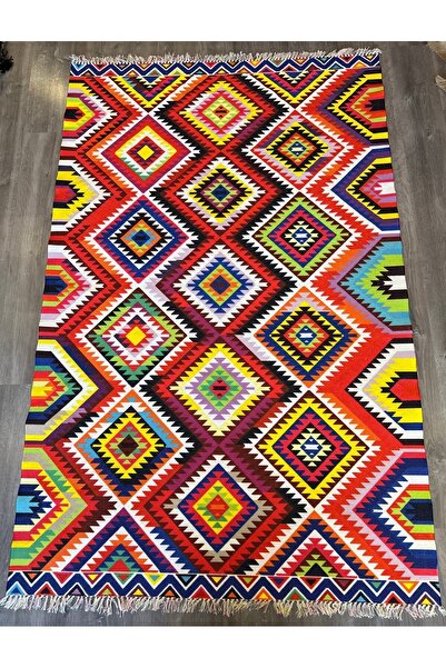 Rugs Modern Halı سجادة قطنية 549 عرقية وعتيقة منقوشة على الوجهين ومتعددة الألوان