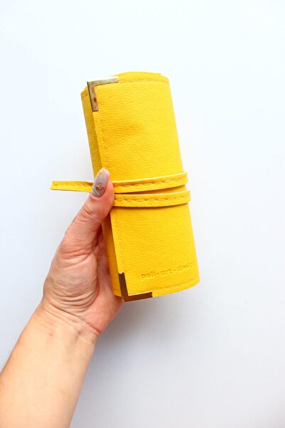 Poli Art Design دفاتر رسم بغطاء جلدي مقاس 15 × 15 سم