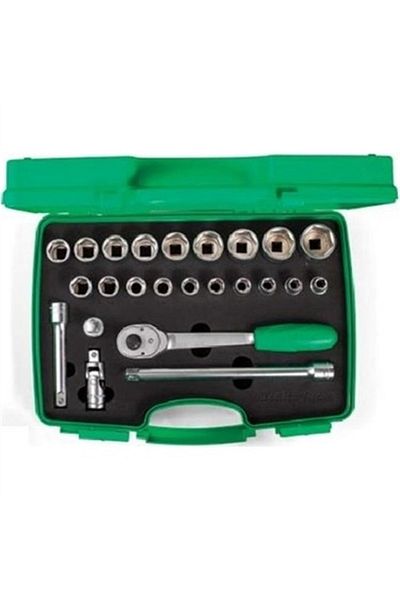 İzeltaş Elta 1/2'' Six Corner Socket Wrench Set 24 Pieces
