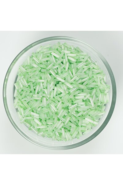 yfhobi 50 gram - Cam Boru Boncuk, Takı Yapım Boncuğu, Boru Kum Boncuk, Şeffaf...