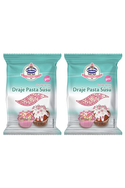 Kenton 45 g Sweet Chef Dragee Cake - Pink & White Set of 2
