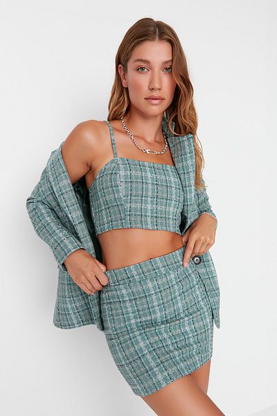 Trendyol Collection Μπλούζα με υφαντό λουράκι TWOAW23BZ00327