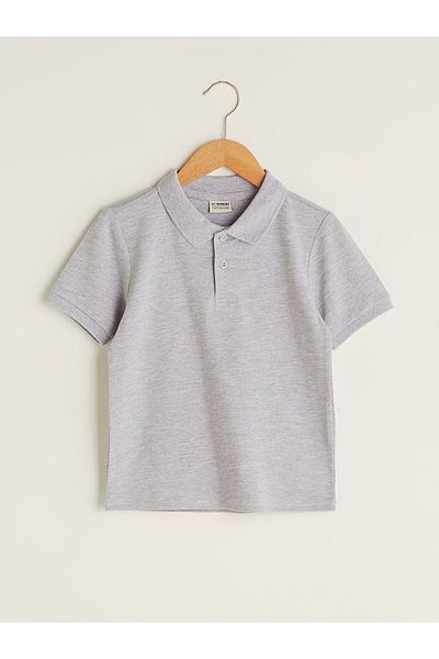 LC Waikiki Children's Polo Neck Basic Short Sleeve Boy T-Shirt
