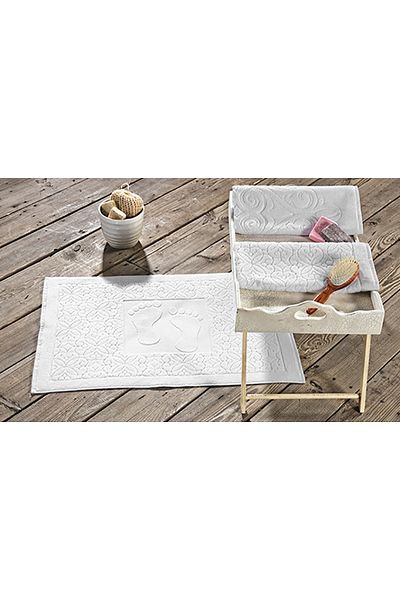 Class White Delicate 100% Cotton 50x70 Cm Foot Towel