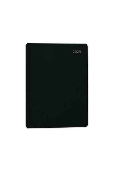 KESKİN COLOR Sharp 14x20 Daily 2023 Термо кожени стъкла, черни, Agenda