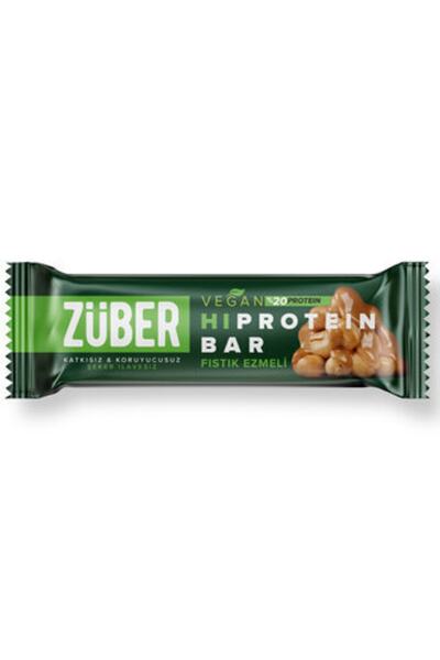 Züber Fıstık Ezmeli Vegan Protein Bar 45 G * 5 Adet