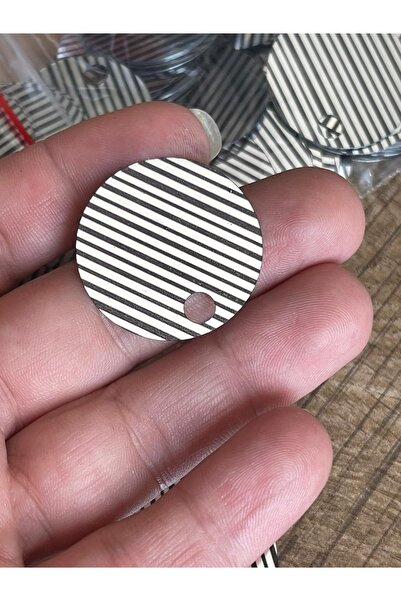 Gönülden Tasarım Geantă perforată cu dungi alb-negru tăiată cu laser Pulu Sup...