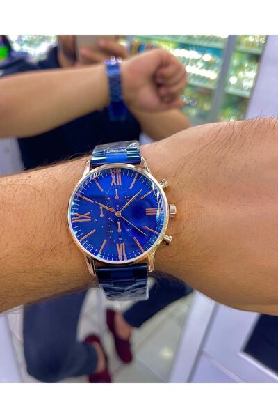 İSTLİV ساعة يد رجالية معدنية مطلية بالستانلس ستيل Ipc