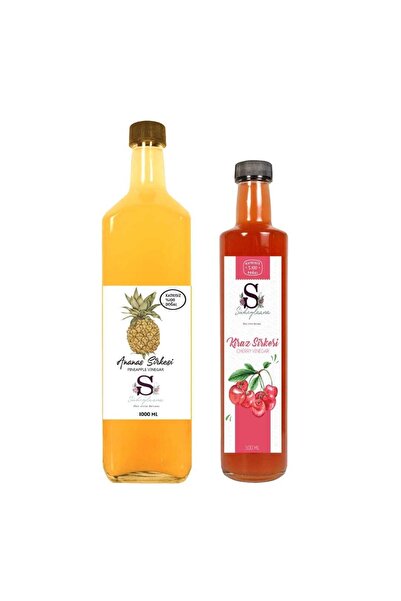 Süheylaana Dogal Ananas Sirkesi 1000 Ml Ve Dogal Karadut Sirkesi 500 Ml