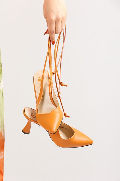 en7 Orange Women's Heeled Shoes 4045