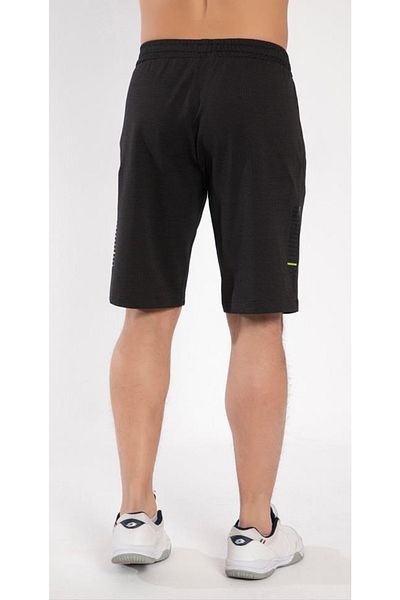 Crozwise 3183-10 Black Unlined Drops Fabric Men's Sports Shorts