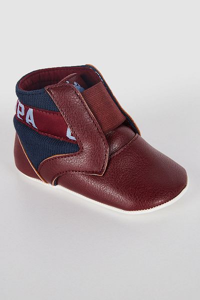 U.S. Polo Assn. Licensed Claret Red Baby Panduf