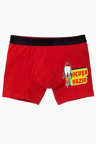 modacix Ready to Fly Rocket Funny Boxer - Gift for Men