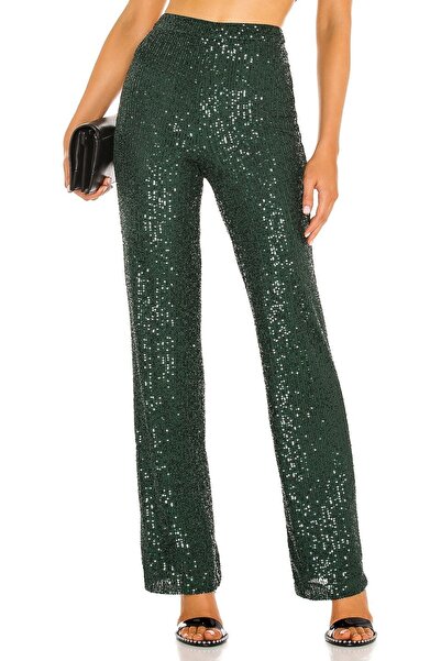By Kul Design Women's Green Sequin Bottom - Top Set