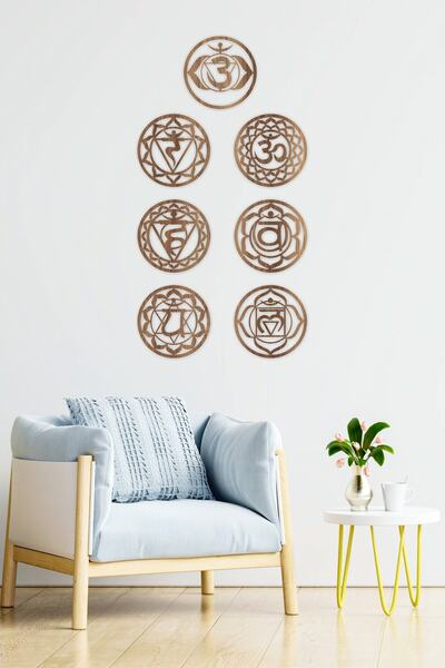 UNT Σετ ζωγραφικής Yoga 7 Chakras (7 Τσάκρα), Διακόσμηση τοίχου