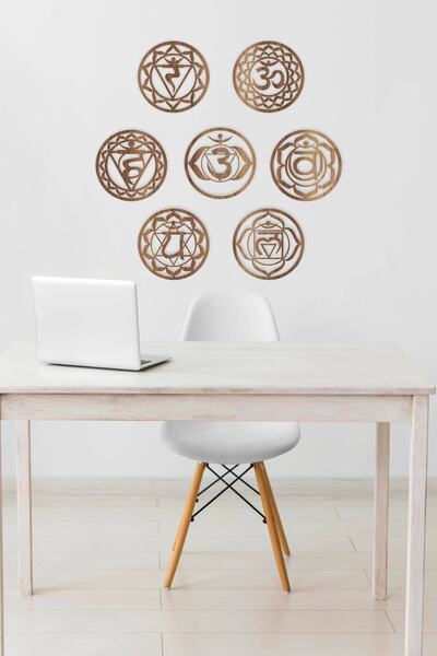 UNT Σετ ζωγραφικής Yoga 7 Chakras (7 Τσάκρα), Διακόσμηση τοίχου