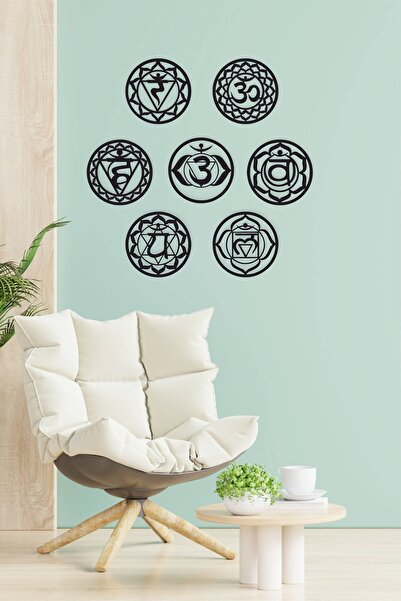 UNT Йога 7 чакри комплект за маса, декорация за стена