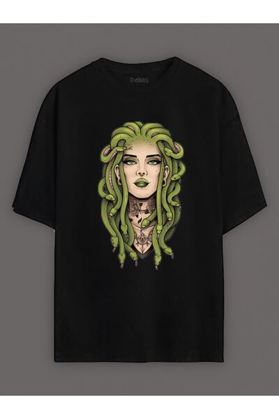Debas Μπλουζάκι Unisex με στάμπα σε μεγάλο μέγεθος