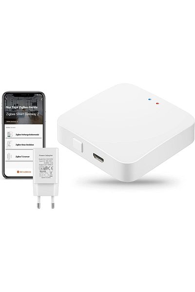 HECTOR EMPORİUM Tuya Zigbee Gateway, Teekar Smart Gateway Hub Compatible With All Zigbee 3.0 Smart Devices, Smart E