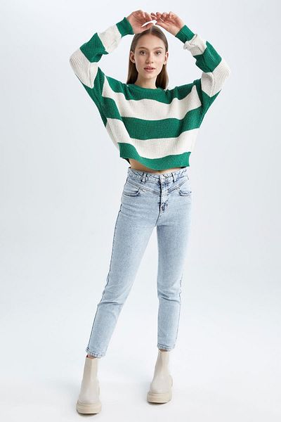 DeFacto Pulover Coool Oversize Fit cu decolteu