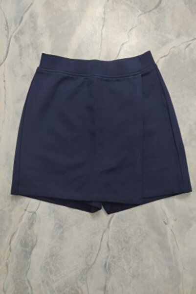 MaSoMi Lacivert Kapaklı Şort Etek