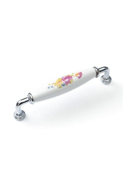 CLV PORSELEN KULP Porcellana Perla - 128mm Porcelain Handle Furniture Handle Cabinet Handle